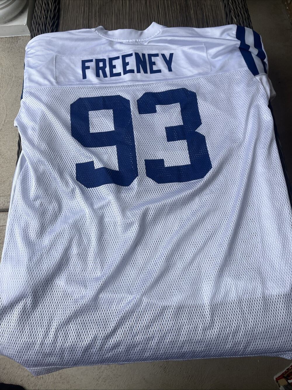 Reebok Indianapolis Colts Dwight Freeney #93 Jersey Mens XL White